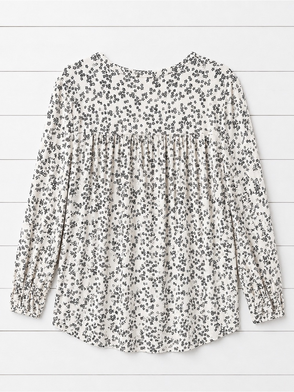Denver Hayes Floral Henley Top | 2XL | Cottagecore Boho Blouse - Picture 4 of 5